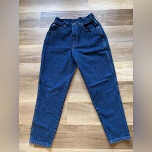 Vintage CHIC Dark Denim straight leg women’s jeans made in the USA